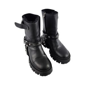 Philipp Plein Studded Chunky Boot Women's Size 39 w/Box and Protector Bag